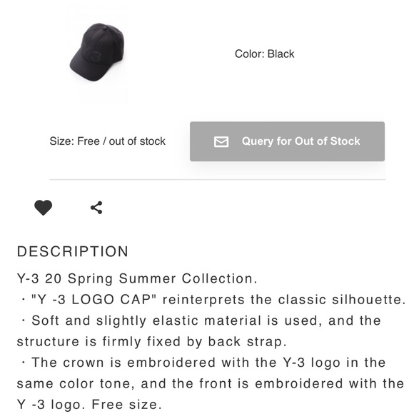 🔥LAST ONE🔥🖤ADIDAS Y-3 LOGO CAP - Picture 15 of 17